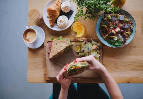 Mad på bed and breakfast-stedet eller i nærheden
