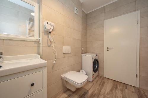 Koupelna v ubytování Anima Apartments - Coresi