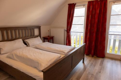 Postel nebo postele na pokoji v ubytování Ferienhaus Rügentraum