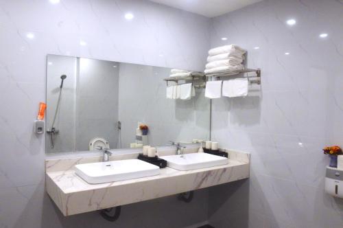 Koupelna v ubytování Ju Mông Hostel