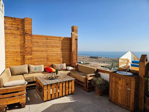 Χώρος καθιστικού στο Cool Wave Morocco