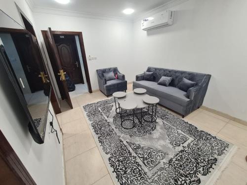 Χώρος καθιστικού στο شقق للايجار اليومي و الشهري