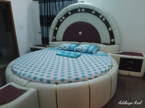 Postel nebo postele na pokoji v ubytování L'Amazone