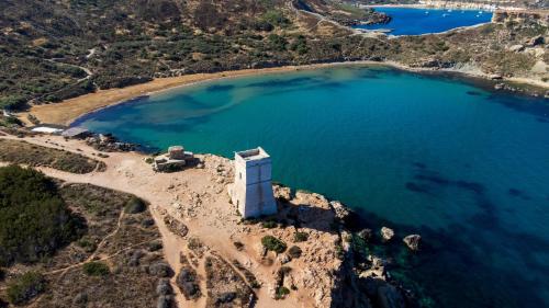 an island with a large body of water at EUROCLUB Hotel in St. Paul's Bay