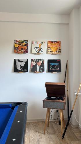 Een zitgedeelte bij Haus am Bach