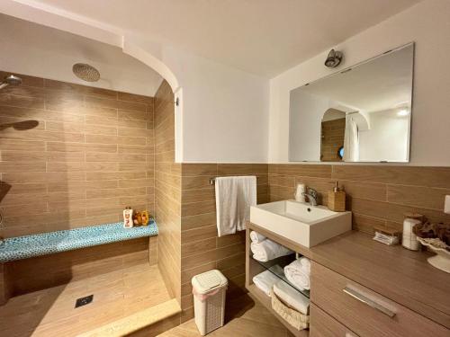 Koupelna v ubytování La casa del Capitano B&b