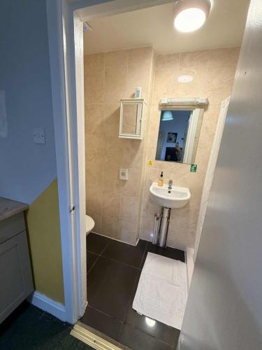 Ένα μπάνιο στο Affordable Central Gosport Studio with Free Parking