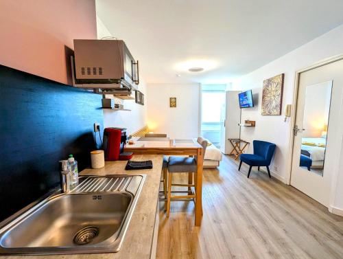 Una cocina o cocineta en Concept Appart'Hôtel 202