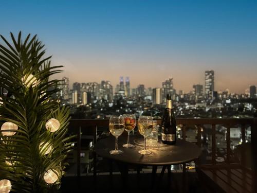 Nespecifikovaný výhled na destinaci Tokio nebo výhled na město při pohledu z apartmánu