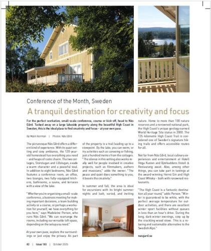 a article in a magazine about a house at Lakeside House, Storstugan in Ramvik