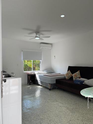 Postel nebo postele na pokoji v ubytování Consulado Americano Santa Catarina a 3 min