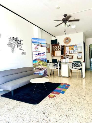 Zona d'estar a Hostal Gardner