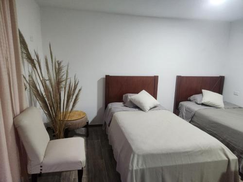 Katil atau katil-katil dalam bilik di AmanéHaus