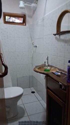 Koupelna v ubytování Casa do Bosque