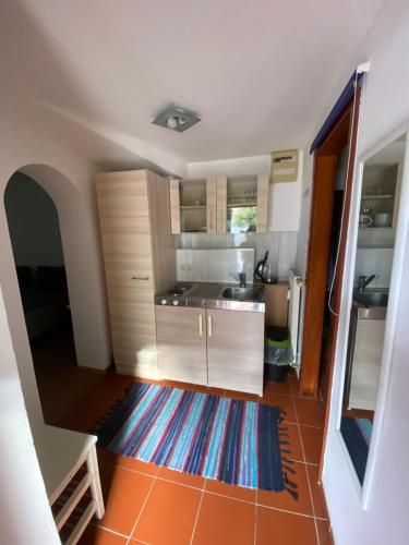 Cuina o zona de cuina de Kleines Apartment Graz