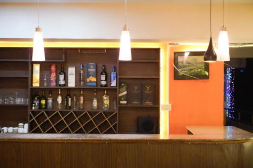 Ο χώρος του lounge ή του μπαρ στο Khangsar Home