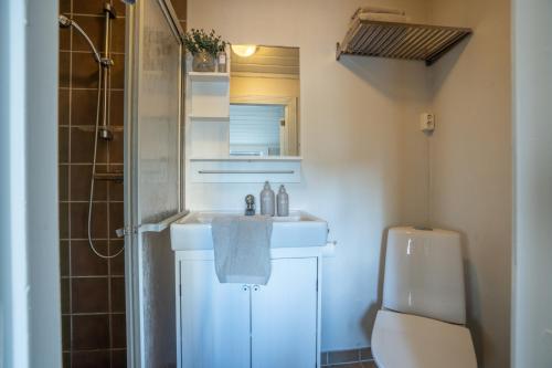 Η κουζίνα ή μικρή κουζίνα στο Sentrum Studio Haugesund