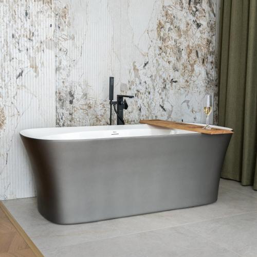 a bath tub with a glass of wine in a bathroom at Hotel Ari in Gjakove