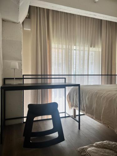 Postel nebo postele na pokoji v ubytování Designer studio