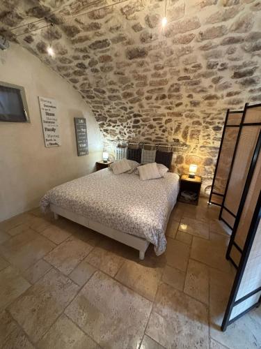 Llit o llits en una habitació de Mas Héritage