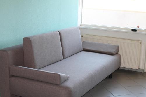 Ferienwohnung F127 an der Ostseeにあるシーティングエリア