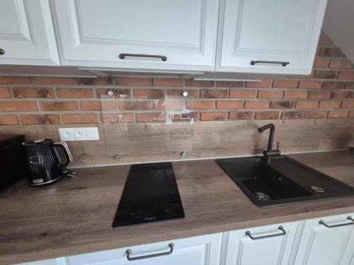 Cuisine ou kitchenette dans l'établissement Apartmán By One