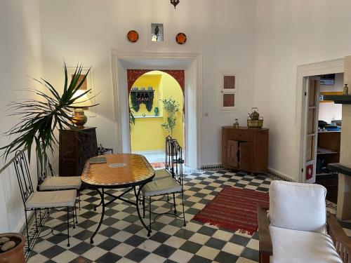 Χώρος καθιστικού στο Appartement Medina Sidi Magdoul