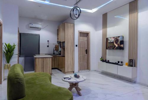 Η κουζίνα ή μικρή κουζίνα στο Rhema Apartments