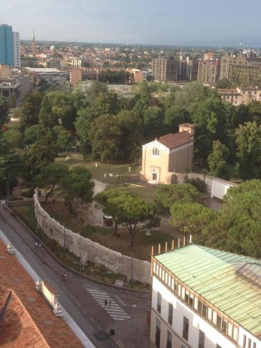 Nespecifikovaný výhled na destinaci Padova nebo výhled na město při pohledu z apartmánu
