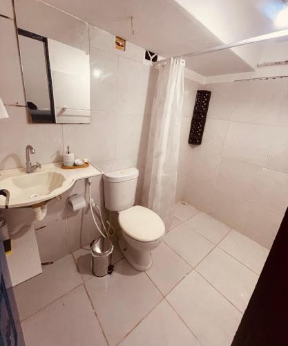 Koupelna v ubytování Suíte Privativa com conforto