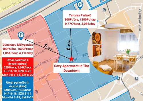ジェールにあるCozy apartment in the downtownのドメンシュタインのアパートの地図
