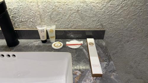 Een badkamer bij شقق اكتارا Actara