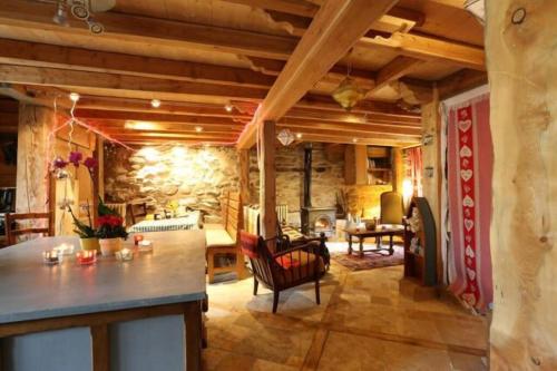 Posezení v ubytování Chalet Evasion Bréda