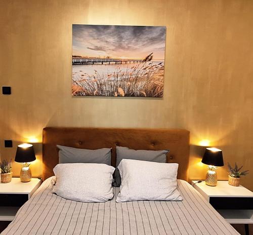 Postel nebo postele na pokoji v ubytování Green Oasis House -Linini