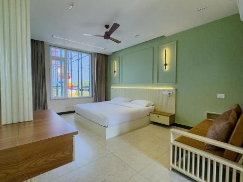 Postel nebo postele na pokoji v ubytování Wildwadi Water Park and Resort