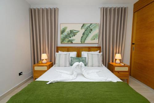 Postel nebo postele na pokoji v ubytování Tropical 2BR Getaway in Dominicus Bayahibe