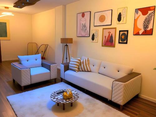 Posezení v ubytování Haven Pyramids View