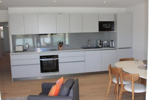 Η κουζίνα ή μικρή κουζίνα στο Ferienwohnung Ferdinand