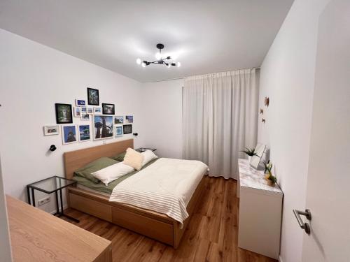 Ένα ή περισσότερα κρεβάτια σε δωμάτιο στο Dimoro Family Suites - Central Essen near Hbf & Limbecker