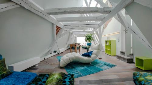 Χώρος καθιστικού στο Villa Johner