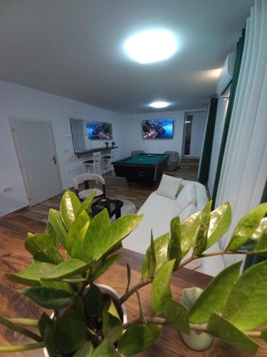 TV a/nebo společenská místnost v ubytování Vila Pogled