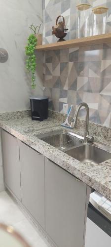 Køkken eller tekøkken på Sobrado Praia, Beto Carrero Park