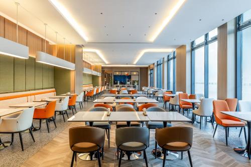Zona de estar de Holiday Inn Express Shanghai Changyang Road by IHG