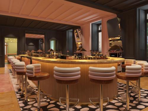 Posezení v ubytování Mama Shelter Rennes