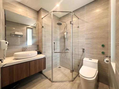 Koupelna v ubytování Uông Bí Boutique Hotel