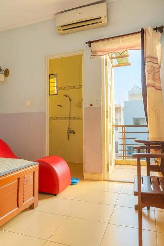 Χώρος καθιστικού στο Việt Anh Hotel