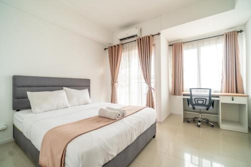 Ένα ή περισσότερα κρεβάτια σε δωμάτιο στο 1-Bedroom above mall thamrin city, Central Jakarta, SCBD