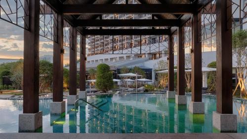 Bazén v ubytování Sono Calm Gyeongju nebo v jeho okolí