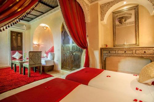 Cama o camas de una habitación en Riad Anabel