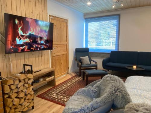 Χώρος καθιστικού στο Karula Stay 3-Room House